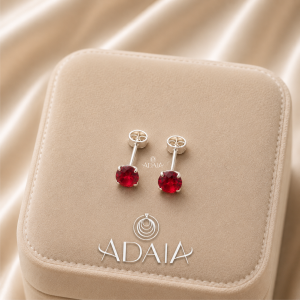 Zircon Rojo 4  Puntas 2.5mm