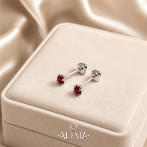 Zircon Rojo 4 Puntas 2mm