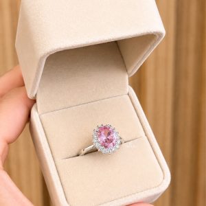 Anillo Roseta Cuarzo Rosa