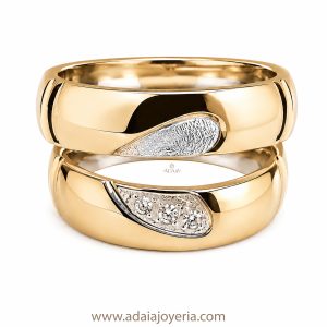 Dúo de Amor Plata con Oro