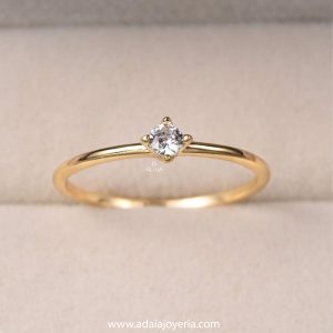 Anillo Solitario 4.5 mm