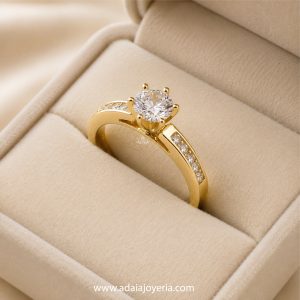 Anillo Taria III 6 puntas Oro 18k