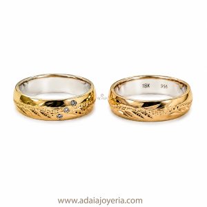 Diamantados Plata con Oro IV