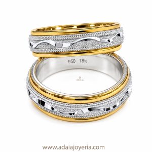 Diamantados Plata con Oro III