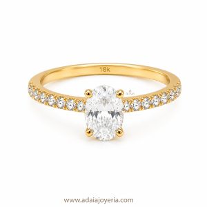 Anillo corte Oval II Oro 18k