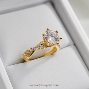 Anillo Entrelazado Oro 18k